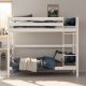 Etagenbett Stockbett Doppelstockbett Kinderbett LARS Weiß lackiert Buche Massiv Vollholz. F&uuml;r Kinder und Erwachsene. 