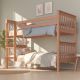 Etagenbett Sven 90x200 aus massiver Buche – stabiles Stockbett für Kinderzimmer