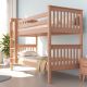Etagenbett Sven 90x200 aus massiver Buche – stabiles Stockbett für Kinderzimmer