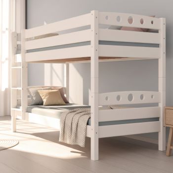 Etagenbett Frederik 90x200 aus massiver Buche – stabiles Stockbett für Kinderzimmer