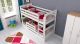 Etagenbett / Stockbett SVEN inkl. Bettkasten und Rausfallschutz. Buche Massiv Vollholz 