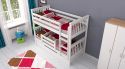 Etagenbett / Stockbett SVEN inkl. Bettkasten und Rausfallschutz. Buche Massiv Vollholz 