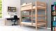 Etagenbett / Stockbett MAGNUS 2 klar lackiert Vollholz