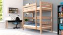 Etagenbett / Stockbett MAGNUS 2 klar lackiert Vollholz