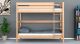 Etagenbett / Stockbett MAGNUS 2 klar lackiert Vollholz