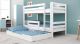 Etagenbett / Stockbett RICKY inkl. Bettkasten und Rausfallschutz. Buche Massiv Vollholz 