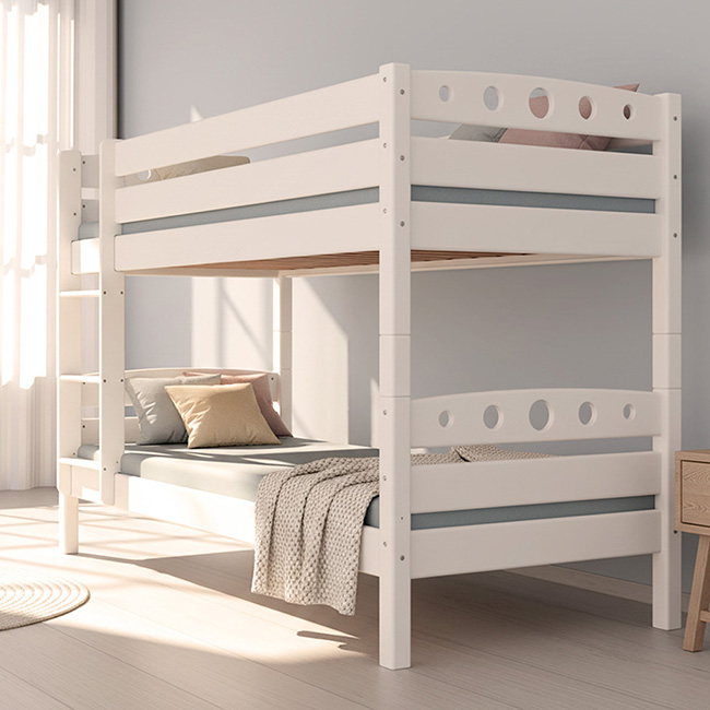 Etagenbett Stockbett Kinderbett FREDERIK Buche Massiv Vollholz Teilbar